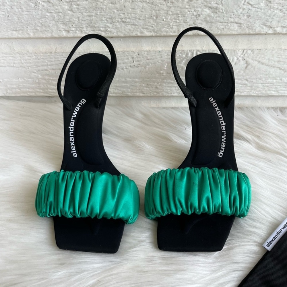 Alexander Wang Emerald Green Heeled Sandals